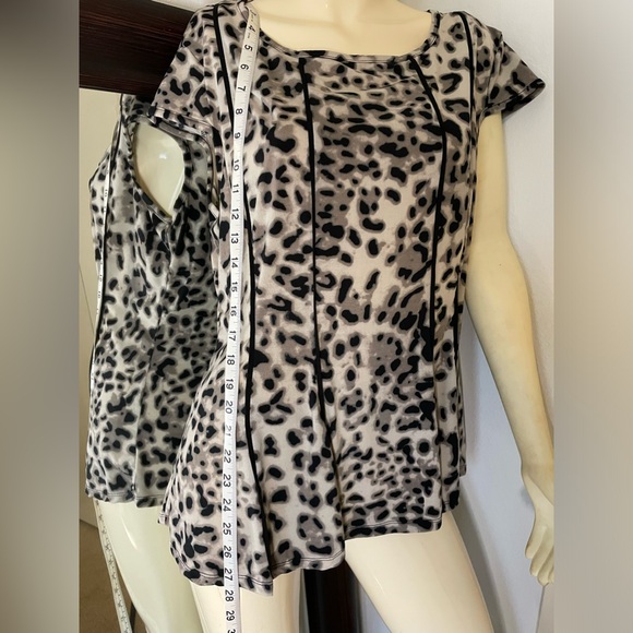 Maria Gabrielle Animal Print Blouse / Top 2XL - Picture 4 of 7